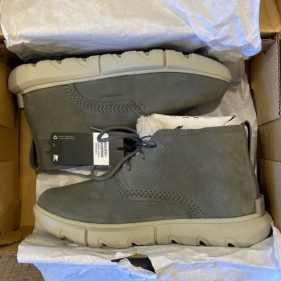 Sorel Explorer II Drift Quarry Dove Lace Up Booties Boots Shoes Multi Size NEW - Picture 6 of 9